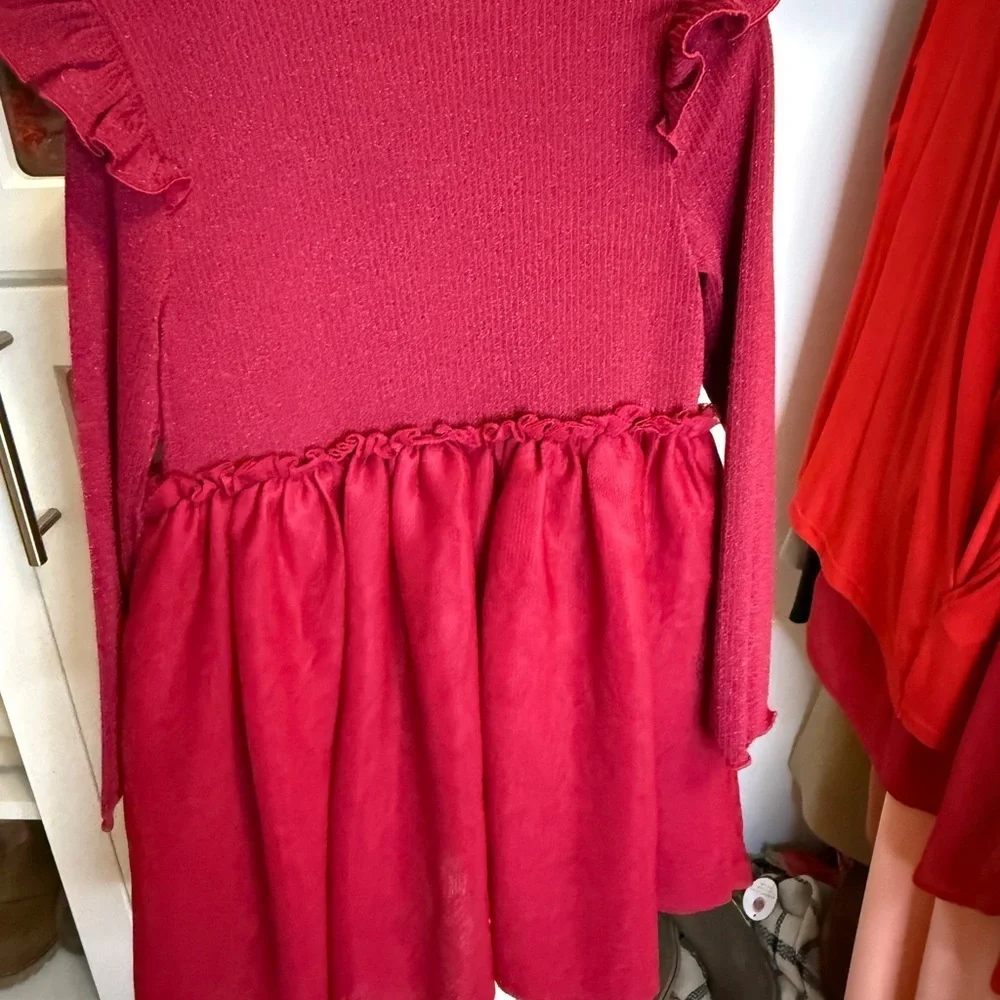 Old Navy Vibrant Red Kids Dress Size 5